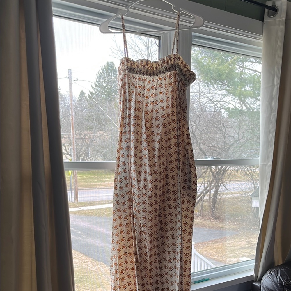 Floral Spaghetti Strap Maxi Dress